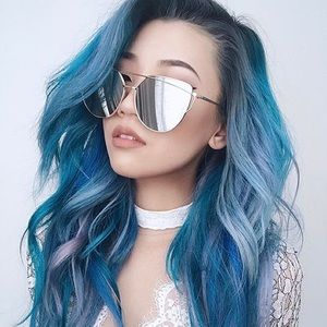 All Silver "Christy" Cat Eye Sunglasses